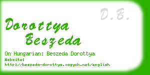 dorottya beszeda business card